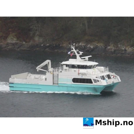 26 meter HSC passenger catamaran / cargo / car Ferry — Manufacturer: BÅTSERVICE MANDAL AS, Model: 26 Meter combination passenger - cargo catamaran, Year: 2014, HP: 1577, kW: 1176, Running Hours: Brand new engines, less than 100 running hours., Fuel Type: Diesel, Class: DNV✠1A1, LC, R3, Car Ferry B, Passengers: 70
