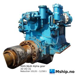 MAN B&W Alpha gearbox type 33 VO 31  https://mship.no