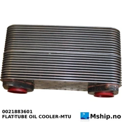 MTU 0021883601    FLAT-TUBE OIL COOLER — Manufacturer: MTU, Model: 0021883601, Injection pump type: Used unit., Other: BEHR INDUSTRY GMBH & CO. KG    	17.516.71.001, Weight: 22 kg, Test Pressure BAR: 20