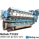 Nohab F316V — Manufacturer: Nohab, Model: F316V, Serial number: 3240, HP: 4023 @ 825 / 4500 @ 900 rpm, kW: 3000 @ 825 rpm / 3310 @ 900 rpm, RPM: 825, Running Hours: 25400 since last major overhaul. 110566 running hours total., Cylinder bore: 250 mm, Piston Stroke: 300 mm, Number of cylinders: 16, Cylinder configuration: 45 degree V engine, Rotation direction: CW - Clockwise seen from aft, Class: DNV, Weight: Dry weight 21,7 Ton, including flywheel-