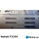 Nohab F316V — Manufacturer: Nohab, Model: F316V, Serial number: 3240, HP: 4023 @ 825 / 4500 @ 900 rpm, kW: 3000 @ 825 rpm / 3310 @ 900 rpm, RPM: 825, Running Hours: 25400 since last major overhaul. 110566 running hours total., Cylinder bore: 250 mm, Piston Stroke: 300 mm, Number of cylinders: 16, Cylinder configuration: 45 degree V engine, Rotation direction: CW - Clockwise seen from aft, Class: DNV, Weight: Dry weight 21,7 Ton, including flywheel-