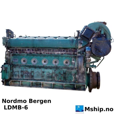 Normo Bergen LDMB 6 — Manufacturer: Normo, Model:  LDMB-6, Serial number: 7338, Year: 1978, HP: 1125, kW: 830, RPM: 825, Number of cylinders: 6, Cylinder configuration: In line, Fuel Type: Diesel
