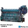 Normo Bergen LDMB 6 — Manufacturer: Normo, Model:  LDMB-6, Serial number: 7338, Year: 1978, HP: 1125, kW: 830, RPM: 825, Number of cylinders: 6, Cylinder configuration: In line, Fuel Type: Diesel