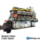 Nohab Polar  F 28V-D825 — Manufacturer: Nohab Polar, Model: F 28V-D825, Serial number: 2786, Year: 1976, HP: 1760, kW: 1313, RPM: 825, Cylinder bore: 250 mm, Piston Stroke: 300 mm, Number of cylinders: 8, Displacement: 117,81 Liter, Cylinder configuration: V-engine, Rotation direction: Clockwise seen from flywheel end. CW, Class: DNV, Other: Lube oil pump and seawater pump not included