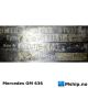Mercedes OM 636 — Manufacturer: Mercedes, Model: OM 636 VI-E, Manufacturers part number: 936.917, Serial number: 636.917510, HP: 42, kW: 31, RPM: 3300, Cylinder bore: 75 mm, Piston Stroke: 100 mm, Number of cylinders: 4, Displacement: 1,767 Liter, Cylinder configuration: In line, Rotation direction: CCW - Counter clockwise seen from aft, Fuel Type: Diesel, Injection pump type: BOSCH PES4A50, Other: Fitter with V-belt Power take off - PTO