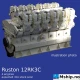 Ruston 12RK3C — Manufacturer: RUSTON, Model: 12RK3C, HP: 1975, kW: 1473, RPM: 750, Volt: 6600, HZ: 50, kVA: 1750