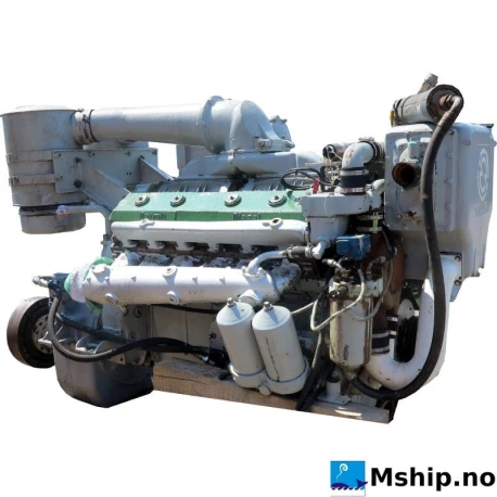 Detroit 12V71 NA — Manufacturer: Detroit, Model: 12V71NA, Serial number:  71227001, Performance specification:  039202, HP: 350, kW: 261, RPM: 1800, Cylinder bore: 108 mm, Piston Stroke: 127 mm, Number of cylinders: 12, Displacement: 13,97 liter, Cylinder configuration: V-engine, Fuel Type: Diesel, Turbo model: N/A, Weight: Net weight 1905 kg