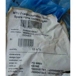 MTU 5560310033 COVER — Manufacturer: MTU, Manufacturers part number: 5560310033