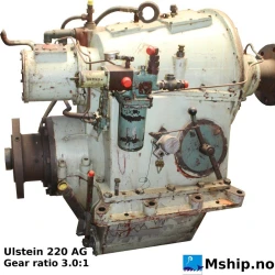 Ulstein 220 AG — Manufacturer: Ulstein, Model: 220 AG, Serial number: 803, Year: 1978, Gear type: Non Reversing Gearbox  CPP  - to be used with controllable pitch propeller, Gear ratio: 3.00:1