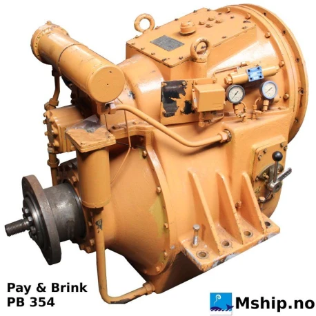 Pay & Brinck PB 354 — Manufacturer: Pay & Brinck, Model: PB 354, Serial number: 3157, Year: 1992, Rotation direction: Engine rotation: CCW counter clockwise -Propshaft rotation CW - Clockwise, Gear type: Non Reversing Gearbox  CPP  - to be used with controllable pitch propeller, Gear ratio: 5,4:1