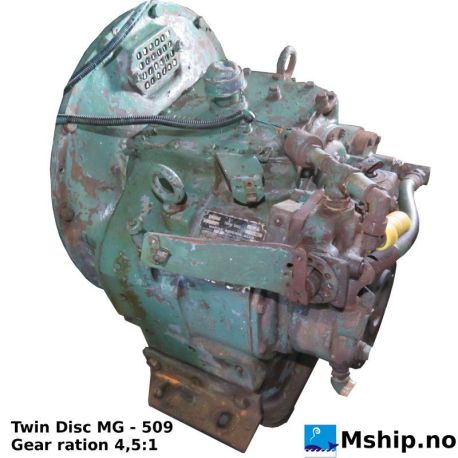 Twin Disc MG - 509 with gear ratio 4,5:1  https://mship.no