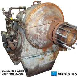 Ulstein 220 AGSC — Manufacturer: Ulstein, Model: 220 AGSC, Serial number: 765, Year: 1977, Gear type: Non Reversing Gearbox  CPP  - to be used with controllable pitch propeller, Gear ratio: 2.00:1