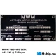 MWM TBD 440-06 K — Manufacturer: MWM, Model: TBD 440-06 K, Serial number: 440.06.20082, Year: 1985, HP: 591, kW: 441, RPM: 700, Number of cylinders: 6, Cylinder configuration: In line, Fuel Type: Diesel