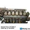 Nohab SF16RS-F — Manufacturer: Nohab Polar, Model: SF16RS-F, Serial number: 2274, HP: 1050, kW: 772, RPM: 750, Cylinder bore: 250.825 mm (9- 7/8"), Piston Stroke: 298.45 mm (11-3/4"), Number of cylinders: 6, Displacement: 88,482 Liter, Cylinder configuration: In line, Class: DNV, Weight: 6600 kg - without flywheel