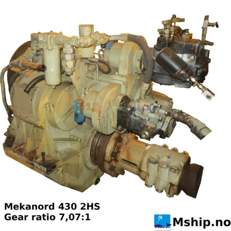 Mekanord  Gear Type 430 2HS — Manufacturer: Mekanord, Model: 430 2HS, Other: For CPP propeller  - Gear weight approx 1520 kg.  2 x PTO  -, Gear ratio: 7.07:1