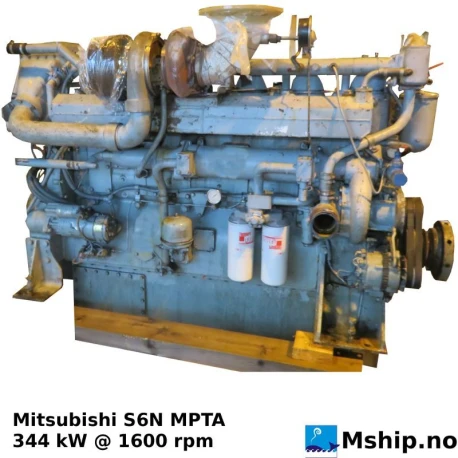 Mitsubishi S6N MPTA — Manufacturer: Mitsubishi, Cylinder configuration: In line, Gear type: Non Reversing Gearbox  CPP  - to be used with controllable pitch propeller