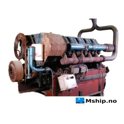 Deutz F10L 413 — Manufacturer: Deutz, Model: F10L 413, Serial number: 5013634, Year: Un known, HP: 195, kW: 145, RPM: 2000, Cylinder bore: 125 mm, Piston Stroke: 130 mm, Number of cylinders: 10, Displacement: 15,9 Liter, Cylinder configuration: V-engine, Fuel Type: Diesel, Class: Germanischer Lloyd