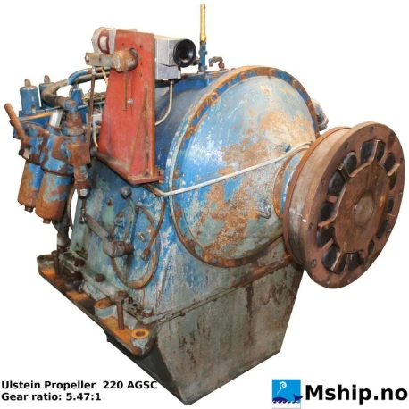 Ulstein Propeller  220 AGSC — Manufacturer: ULSTEIN PROPELLER, Model: 220 AGSC, Serial number: F 1311, Year: 1986, Gear type: Non Reversing Gearbox  CPP  - to be used with controllable pitch propeller, Gear ratio: 5.47:1