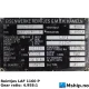 Reintjes LAF 1160 P — Manufacturer: REINTJES, Model: LAF 1160 P, Serial number: 54189, Year: 1989, HP: 1611, kW: 1185, RPM: 1000, Rotation direction: Engine side: CCW  - propeller side: CW, Other: Max torque: 11550 N.m, Gear type: Non Reversing Gearbox  CPP  - to be used with controllable pitch propeller, Gear ratio: 4.958:1