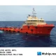 230' AHTS. DP2. Built: 2009 — Manufacturer: P.T. JAYA ASIATIC SHIPYARD, Model:  70.05M AHSV, Yard No 871B., Year: 2009, Fuel Type: MDO, Class: ABS ✠A1, Towing Vessel, Offshore Support Vessel AH,FiFi 1, DPS2 , ✠AMS
, Length Overall LOA Meter: 70.05, Length between Perpendicular Meter: 63, Molded Breadth Meter: 16, Design Draft Meter: 4.57 m, Molded Depth Meter: 7,2, Draft (Maximum) Meter: 4.88 m, Loadline Displacement:: 3,830.68 MT, Cargo Deck Area:: 476,04 m 2, Deck Cargo Capacity:: 600.00 MT, Deadweight Tonnage:: 2579.43 MT, Gross tonnage ITC (registred): 2342 MT, Net Tonnage  ITC (registred): 702 MT, Fuel Oil:: 870,98 m 3, Fresh Water M³ : 613.82 m 3, Ballast M³: 437.23 m 3, Dry Bulk:: 200 m3, Liquid Mud:: 613,12 m 3, ACCOMMODATIONS:: 42, Main Engines:: Two Wärtsilä  6L32A / 72570-5, 9 cylinder,  3000 kW each @ 750 rpm. total 6000 kW., Total Propulsion HP:: 8158 HP, Propulsion:: 2 x WARTSILA PROPULSION NORWAY AS CPP  Bronze-ABS-Type 4 Ni-Al Bronze, Shaft Generators:: Two LEROY SOMER LSAM 50.1 VL 10 4P, Ship’s Service Generators:: Two (2) x LEROY SOMER LSAM 471 L 9, 370 kW each , Positioning:: DP 2, LIFESAVING EQUIPMENT: Six  (6) x 25 Life Rafts
One (1)  SOLAS FRC, Deck strenght m  ²: 7.5 Metric Ton/m2, Maximum speed: 13.5 knots, Bollard pull: 99.297 Metric Ton