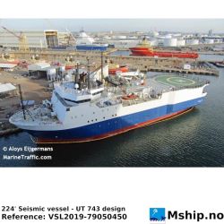 224' Seismic vessel - UT 743 design    https://mship.no