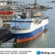 224' Seismic vessel - UT 743 design — Manufacturer: Ulstein Verft AS, Norway, Model: UT 743 design, Serial number: Yard no. 234, Year: 1993, Class: Det norske Veritas Class + A1, Ice-C. E0, Heldk., Length Overall LOA Meter: 78, Length between Perpendicular Meter: 67,7, Molded Breadth Meter: 17, Molded Depth Meter: 7,59, Draft (Maximum) Meter: 5,4, Clear Deck M²: Work deck area (Main deck): (8000 sq.ft) 740 m2, Gross tonnage ITC (registred): 3700, Net Tonnage  ITC (registred): 1076, Fuel Oil:: 1330, Fresh Water M³ : 225,4, ACCOMMODATIONS:: Accommodation 56 persons in total, of which: - 18 one-man cabines- 18 two-man cabines - 1 two-bed hospital, Main Engines:: Bergen Diesel, main engines: 2 x BD 32 M (BRM-6) & each of 3300 BHP at 750 rpm., Bow Thrusters:: Ulstein Propeller, bow thruster: 150 TV, 590 kW/800 HP, el.driven., Propulsion:: Ulstein Propeller: Twin screw propulsion comprizing: 2 x 1500 AGSC controllable pitch propulsion plants, each with: Low noise, 4-bladed secwed CP-propeller, driven through a reduction gearbox with two-speed PTO for shaft generator., Shaft Generators:: 2 x 2000 kVA, 450 V, 60 Hz, Ship’s Service Generators:: Aux.generator: 1 x 1338 kVA, 450 V, 60 HZ, driven by one
Caterpiller 3512 TA, diesel engine, rated at 1125 HP at 1800 rpm
Clean power: 2 x 73,6 kVA, 208 V, 60 Hz, SCFM, 2000 psi, driven by Caterpiller 3516 Diesel engine., LIFESAVING EQUIPMENT: Life boats: 2 x 48 persons enclosed. Life rafts: As per Solas. , Rudders / steering gear: Ulstein high lift rudders: 2 off, Maximum speed: Trial Speed (4,5): 15,6 knots, Economical speed: 14 knots, Bollard pull: Design pull, 5 kn: 30 tonnes -  Max.pull, 5 kn: 50 tonnes, Helideck: yes, AS 332 Super Pumpa. CAA/DnV, MOB boat / Work boat: MOB boat: 1 x Seabear 23, with inboard diesel. Davit deployed + Work boat: 1 x Seabear 23, with inboard diesel Davit deployed.