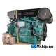 Volvo Penta D12D-B MH — Manufacturer: Volvo, Model: D12D-B MH, Serial number: 1012394019, Performance specification: spec. 868944, HP: 395, kW: 294, RPM: 1800, Cylinder bore: 131 mm, Piston Stroke: 150 mm, Number of cylinders: 6, Displacement: 12,13 Liter, Cylinder configuration: In line, Rotation direction: CCW - Counter clockwise seen from aft, Fuel Type: Diesel, Weight: Dry weight bobtail, kg (lb)    1400 (3086)