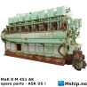 MaK 8 M 451 AK Spare Parts — Manufacturer: MaK, Model: 8 M 451 AK, Serial number: 25022 - 24718 - 25021, RPM: 375, Other: For spare parts only. Several engines to be dismantled.
