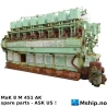 MaK 8 M 451 AK Spare Parts — Manufacturer: MaK, Model: 8 M 451 AK, Serial number: 25022 - 24718 - 25021, RPM: 375, Other: For spare parts only. Several engines to be dismantled.