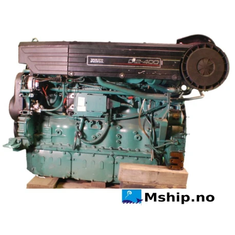 Volvo Penta D12D-B MH — Manufacturer: Volvo, Model: D12D-B MH, Serial number:  1012496332, Performance specification: 868944, HP: 395, kW: 294, RPM: 1800, Cylinder bore: 131 mm, Piston Stroke: 150 mm, Number of cylinders: 6, Displacement: 12,13 Liters, Cylinder configuration: In line, Rotation direction: CCW - Counter clockwise seen from aft, Fuel Type: Diesel, Weight: Dry weight bobtail 1400 kg.