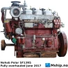 Nohab Polar SF13RS — Manufacturer: Nohab Polar, Model: SF13RS, Serial number: 21079862, Year: 1973, HP: 525 , kW: 391, RPM: 750, Cylinder bore: 250.825 mm  (9- 7/8"), Piston Stroke: 298.45 mm    (11-3/4"), Number of cylinders: 3, Displacement: 44,241 Liter, Cylinder configuration: In line, Fuel Type: Diesel, Class: Lloyd’s Register, Other: Completely overhauled June 2017., Weight: 3900 kg without flywheel, Length Overall LOA Meter: 2,3 meter