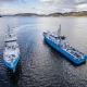 Navy Ships, coast guard ships - Boarder force ships — Year: 2004 and 1999, kW:  2 x 2500 kW , Number of cylinders: 12, Cylinder configuration: V-engine, Fuel Type: Diesel, Class: RINA, Other: Ice class, Gear type: Valmet V gear, IMO Numbers: 4544119 and 4544092, Length Overall LOA Meter: 49,7, Molded Breadth Meter: 7,3, Storage Reels:: For fiber towing line, Gross tonnage ITC (registred): 423 / 432, Fuel Oil:: 82.000 liter, Fresh Water M³ : 15, ACCOMMODATIONS:: 18, Main Engines:: Wartsila 12V200, Bow Thrusters:: 360 degree retractable  Azimuth, Stern Thruster:: Split rudders for stern thrust, Total Propulsion HP:: 6790, Propulsion:: 2 x 2400 mm Berg / Cateerpillar CPP propellers - ICE classed, Ship’s Service Generators:: 2 x 129 kVA, Positioning:: DP, Cranes:: 1 x 32 t/m fore deck + 1 x 10 t/m aft deck, LIFESAVING EQUIPMENT: According to SOLAS, Rudders / steering gear: 2 x Rolls Royce / Tenfjord invidual independent split rudders, Firefighting:: FiFi, Fire pump: Iron Pump 400 m3/hr, Monitors: Remote controlled monitor with foam capacity, Maximum speed: confidential, Economical speed: 10-16 knots, Range, Nautical miles: 5500, Bollard pull: 62 tons - towing hook fitted - Classed with towing notation, MOB boat / Work boat: 7,5 meter high speed FRC - MIL spec launched from integrated slipway in the stern