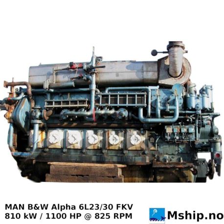 MAN B&W Alpha 6L23/30 FKV    hrrps://mship.no