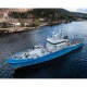 Navy Ships, coast guard ships - Boarder force ships — Year: 2004 and 1999, kW:  2 x 2500 kW , Number of cylinders: 12, Cylinder configuration: V-engine, Fuel Type: Diesel, Class: RINA, Other: Ice class, Gear type: Valmet V gear, IMO Numbers: 4544119 and 4544092, Length Overall LOA Meter: 49,7, Molded Breadth Meter: 7,3, Storage Reels:: For fiber towing line, Gross tonnage ITC (registred): 423 / 432, Fuel Oil:: 82.000 liter, Fresh Water M³ : 15, ACCOMMODATIONS:: 18, Main Engines:: Wartsila 12V200, Bow Thrusters:: 360 degree retractable  Azimuth, Stern Thruster:: Split rudders for stern thrust, Total Propulsion HP:: 6790, Propulsion:: 2 x 2400 mm Berg / Cateerpillar CPP propellers - ICE classed, Ship’s Service Generators:: 2 x 129 kVA, Positioning:: DP, Cranes:: 1 x 32 t/m fore deck + 1 x 10 t/m aft deck, LIFESAVING EQUIPMENT: According to SOLAS, Rudders / steering gear: 2 x Rolls Royce / Tenfjord invidual independent split rudders, Firefighting:: FiFi, Fire pump: Iron Pump 400 m3/hr, Monitors: Remote controlled monitor with foam capacity, Maximum speed: confidential, Economical speed: 10-16 knots, Range, Nautical miles: 5500, Bollard pull: 62 tons - towing hook fitted - Classed with towing notation, MOB boat / Work boat: 7,5 meter high speed FRC - MIL spec launched from integrated slipway in the stern
