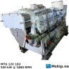 MTU 12V 183 generatorset  625 kWA — Manufacturer: MTU, Model: 12V 183, Serial number: 444-901-502-018808, Year: 2001, HP: 737, kW: 550, RPM: 1800, Running Hours: 21265, Fuel Type: Diesel, Class: DNV, Generator end type:  Stamford - Newage HC.M534E1 - serial C00166414/01, Amps: 820,1, Volt: 440, HZ: 60, kVA: 625