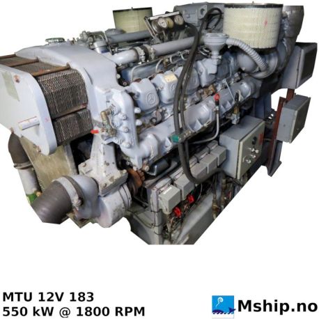 MTU 12V 183 generatorset  625 kWA  https://mship.no