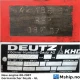 Deutz MWM TBD604 BV 8   V8 — Manufacturer: Deutz MWM, Model: TBD604 BV 8, Serial number: 604.08.010026 - New serial number in 2007: 604.08010264  (new factory engine), Year: 1990 / 2007  (new factory engine in 2007), HP: 1122 @ 1745 rpm / 1244 @ 1800 rpm, kW: 825 @ 1745 rpm / 907 @ 1800 rpm, RPM: 1745 / 1800, Running Hours: 4240, Cylinder bore: 160 mm, Piston Stroke: 185 mm, Number of cylinders: 8, Cylinder configuration: V-engine, Fuel Type: Diesel, Class: Germanischer Lloyd, Other: Original engine replaced by new factory engine with new serial number in 2007