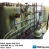 B&W Alpha 406 FLO — Manufacturer: B&W Alpha, Model: 406 FLO, Serial number: A6738, Year: 1953, HP: 360/400, kW: 265/294, RPM: 375, Cylinder bore: 230 mm, Piston Stroke: 400 mm, Number of cylinders: 6, Cylinder configuration: In line, Fuel Type: Diesel