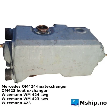 Mercedes OM424 OM 423 heatexchanger — Manufacturer: To be used for Mercedes / Wizemann marine engines, Model: 404 - 404 - 423 - 424 series enines, Manufacturers part number: 50.40.320.002 and other numbers - please compare with your old unit.