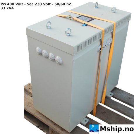 Polylux / Transmotor  -  33 kVA  400 Volt / 230 Volt transformer 33 kVA