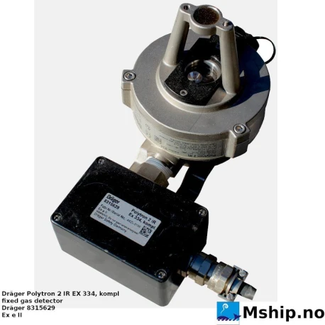 Dräger Polytron 2 IR fixed gas detector — Manufacturer: Dräger, Model: Polytron 2 IR  Ex 334, Manufacturers part number: 8315629, Serial number: ARZL-0196, Performance specification: EXe II