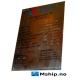 Plate Heat exchanger APV K34 — Manufacturer: APV Heat exchangers , Model: K34, Serial number: 43558, Year: 1996, Class: DNV, Volume - Side 1/  Side 2  - Liter: 26/27, Drawing number: 1160 9538-2, Capacity, Nominel kilocalorie per hour (kcal/h): 1118000, Heat Transfeer Surface m² : 12,2, Working pressure BAR: 6, Test Pressure BAR: 9, Working temperature max, celsius degrees: 95