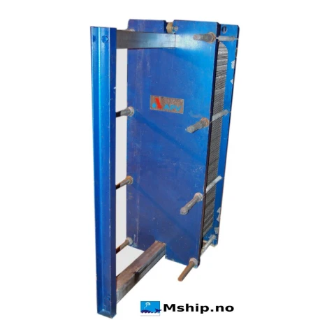 Plate Heat exchanger APV K55 — Manufacturer: APV Heat exchangers , Model: K55, Serial number: 43554, Year: 1996, Class: DNV, Volume - Side 1/  Side 2  - Liter: 83/83, Drawing number: 1151 9059-2, Capacity, Nominel kilocalorie per hour (kcal/h): 3440000, Heat Transfeer Surface m² : 42,4, Working pressure BAR: 6, Test Pressure BAR: 9, Working temperature max, celsius degrees: 95