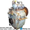 Reintjes WAF 460 — Manufacturer: REINTJES, Model: WAF 460, Serial number: 55858, Performance specification: Max Torque: 3151.5 Nm, Year: 1992, HP: 296, kW: 221, RPM: In:1500   Out: 254, Rotation direction: Engine side: CCW - Propeller side: CW, Other: Oil cooler shown on photos are dismantled / sold and not included., Weight: 1030 kg, Gear type: FP  - normal reverse gear for fixed propeller blades, Gear ratio: 5.905:1