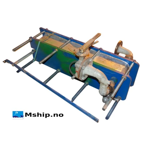Plate Heat exchanger SONDEX S20-1G — Manufacturer: SONDEX, Model: S20, Serial number: 14086, Year: 1996, Class: DNV, Capacity, Nominel kilocalorie per hour (kcal/h):  34394, Heat Transfeer Surface m² : 12, Working pressure BAR: 10, Test Pressure BAR: 13, Working temperature max, celsius degrees: 110