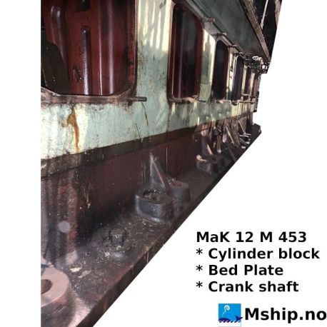 MaK 12 M 453 bedplate — Manufacturer: MaK, Model: 12M453 Bedplate, Serial number: 50038, Class: DNV
