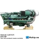 Detroit 12V71TI — Manufacturer: Detroit, Model: 12V71TI, Manufacturers part number: New engine 2013 marked: 12FV010049, Arrangement number: 7122-7302 (Engine with 7122-3302 is also available), Serial number: 12VA082425, Performance specification: Twin turbo, Year: New original Detroit exchange engine in 2013, HP: 870, kW: 649, Running Hours: 9700 since 2013, Cylinder bore: 108 mm, Piston Stroke: 127 mm, Number of cylinders: 12, Displacement: 13,97 liter, Cylinder configuration: V-engine, Fuel Type: Diesel, Class: Norwegian maritime authority, Other: Flywheel housing SAE #1, Weight: 2234 kg Dry weight, Remarks: Turbo charged - Intercooler