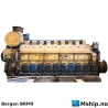 Bergen ROLLS-ROYCE MARINE BRM-9   32:36 — Manufacturer: Bergen engines / ROLLS-ROYCE MARINE, Model: BRM-9, Serial number: 9124 and 9125, Year: 1995, HP: 5472, kW: 4023, Running Hours: Port engine  90072  / 9563 since in frame overhaul
Stb    engine 90667 / 9976 since in  frame overhaul, Cylinder bore: 320 mm, Piston Stroke: 360 mm, Number of cylinders: 9, Cylinder configuration: In line, Fuel Type: MDO, Class: ABS, Other: Two identical engines available, Port + STB, Remarks: Running Hours since Last inframe overhaul:  6580 hours / 9563 Hours