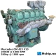 Mercedes OM 423 V10 — Manufacturer: Mercedes, Model: OM 423, Serial number: 423.900-000-166084, HP: 280, kW: 209, RPM: 1800, Cylinder bore: 128 mm, Piston Stroke: 142 mm, Number of cylinders: 10, Displacement: 18273  cm³, Cylinder configuration: V-engine, Rotation direction: CCW - Counter clockwise seen from aft, Fuel Type: Diesel