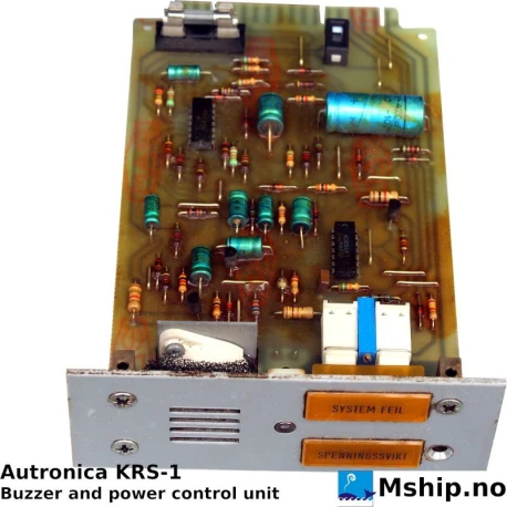 Autronica KRS-1 — Manufacturer: Kongsberg Autronica, Model: KRS-1, Manufacturers part number: 7225-020.0004  - Kongsberg 792.141.00.044